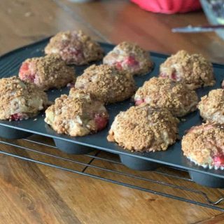 Fresh Homemade Muffins with Streusel Topping
