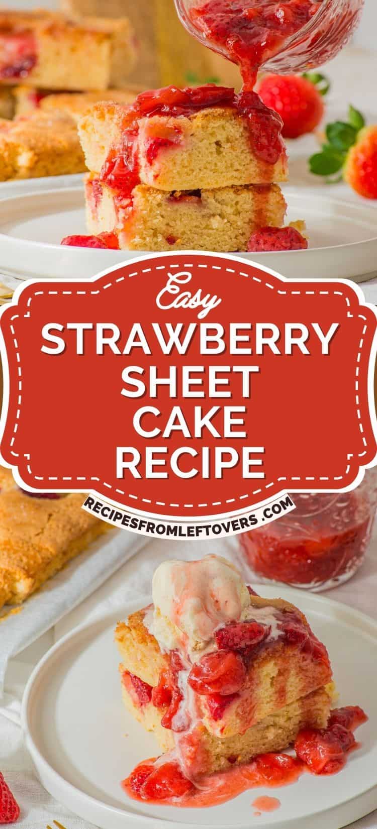 Best Strawberry Sheet Cake Recipe with Cream Cheese - Recipes From ...